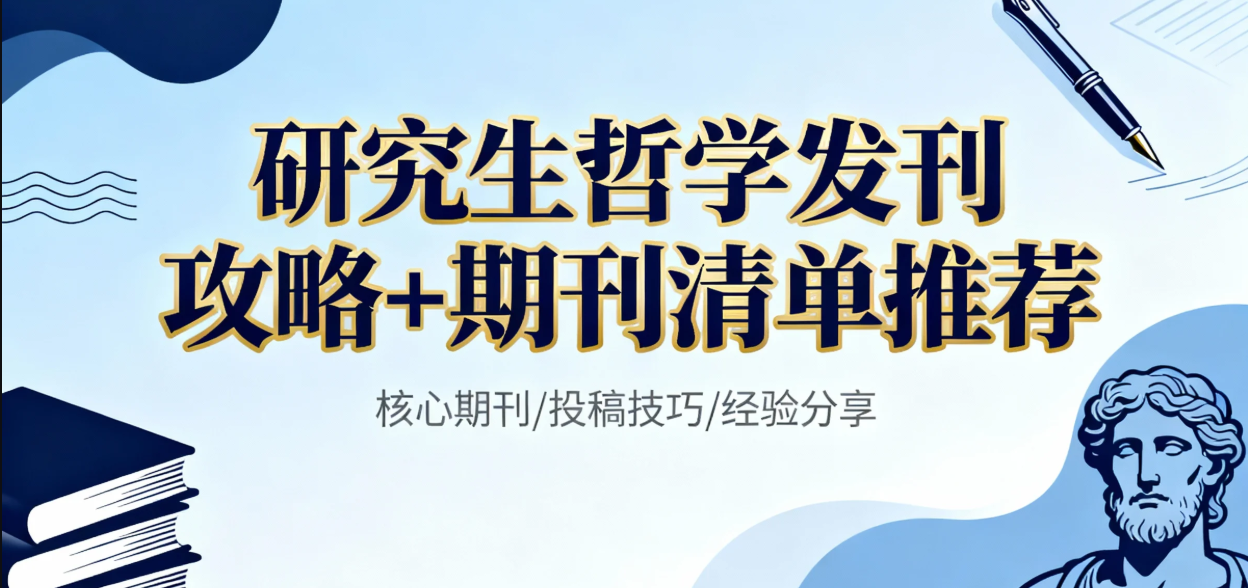 研究生哲学发刊攻略+期刊清单推荐，助力哲学研究生高效发表！